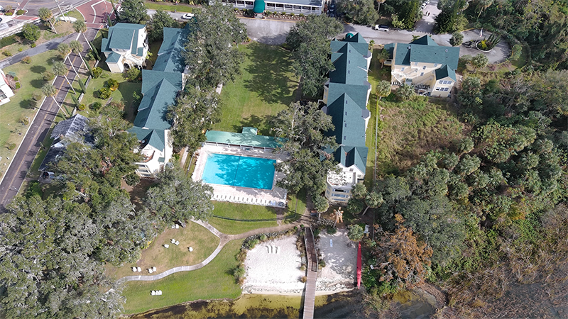 Lakeside Inn Aerial